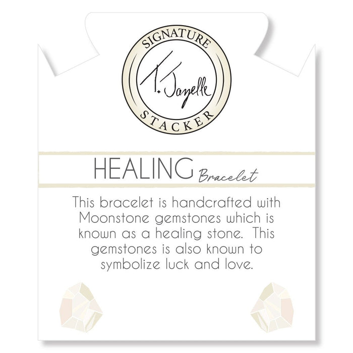 10mm Stacker Collection- Healing Bracelet with Moonstone Gemstones