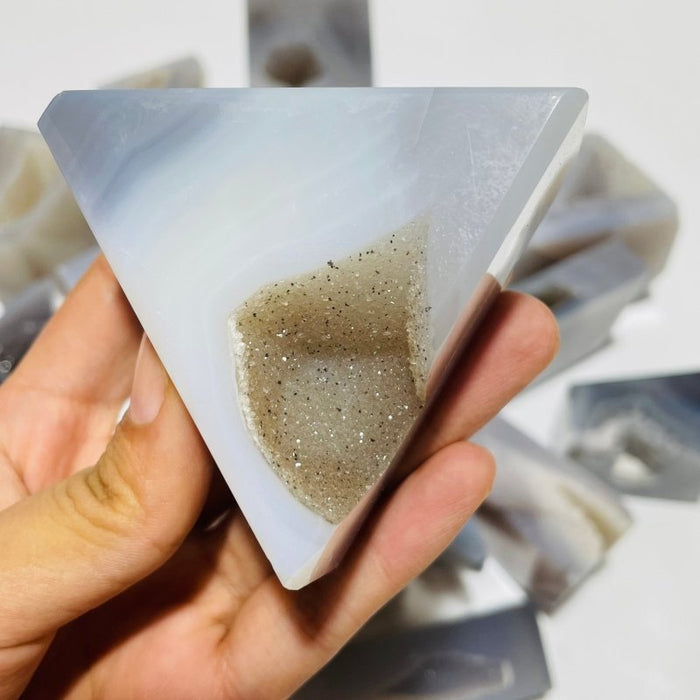 16 Pieces Agate Geode Druzy Free Form -Wholesale Crystals