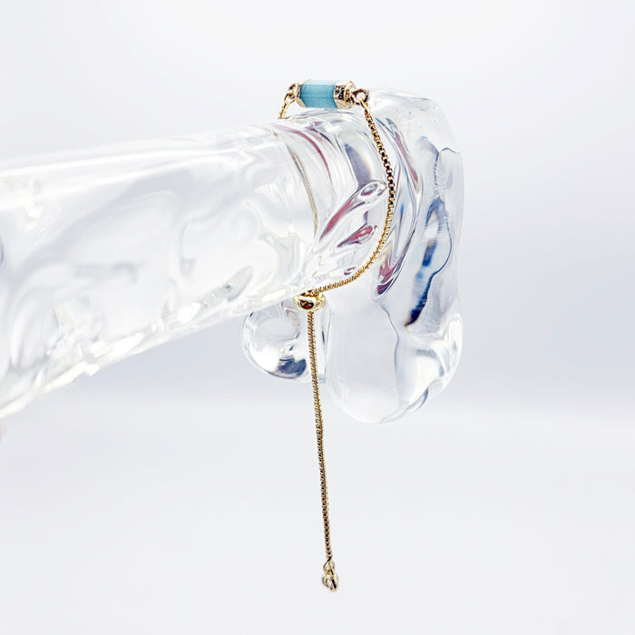 18K Gold and Crystal Penis Noose