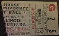 1952 Illinois vs Indiana College Basketball Ticket Stub - Vintage Indy Sports