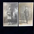 Antique Postcard Lot WWI Scottish Soldier Kilt Red Cross Medic Aberdeen Scotland Studio