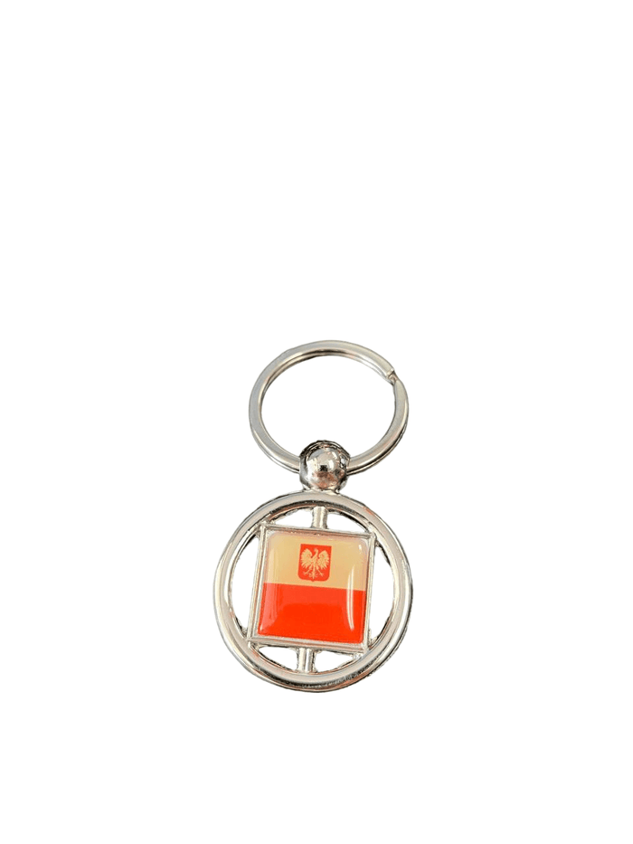 Bulk Of Poland Keychain Polish Square in Circle Designs 12 Pack