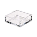 Caspari Acrylic Cocktail Napkin Holder in Crystal Clear - Mildred Hoit