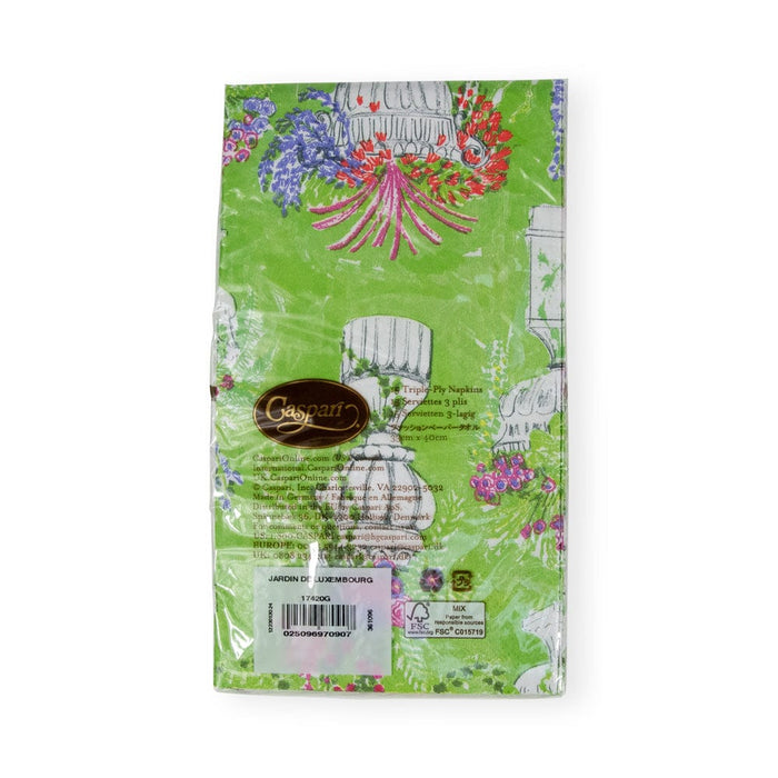 Caspari Jardin De Luxembourg Guest Towel Napkins- 2 Pack - Mildred Hoit