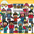 Christmas Caroling Clip Art