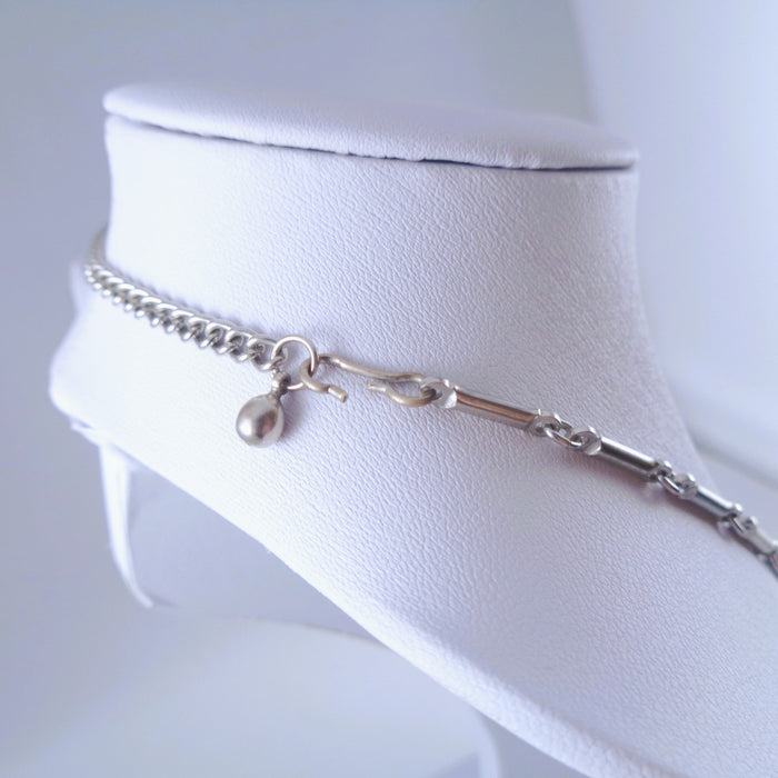 Coro Silver-Tone Clear Rhinestone Necklace