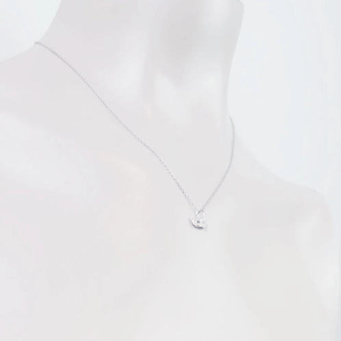 Discreet BDSM Submissive Day Collar with Masquerade Mask, Sterling Silver.