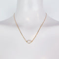 Discreet Day Collar for BDSM Submissive. 18K Gold Sparkling Circle of O.