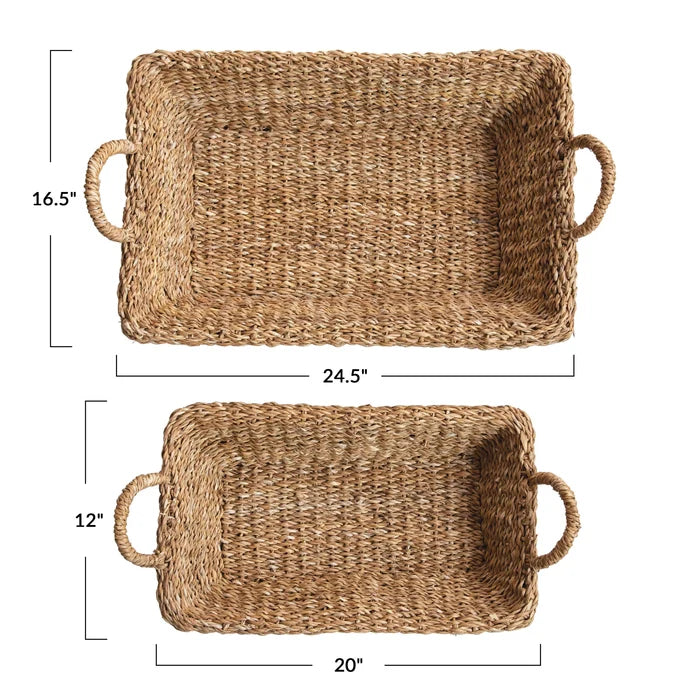 Double Walled Trays with Handles