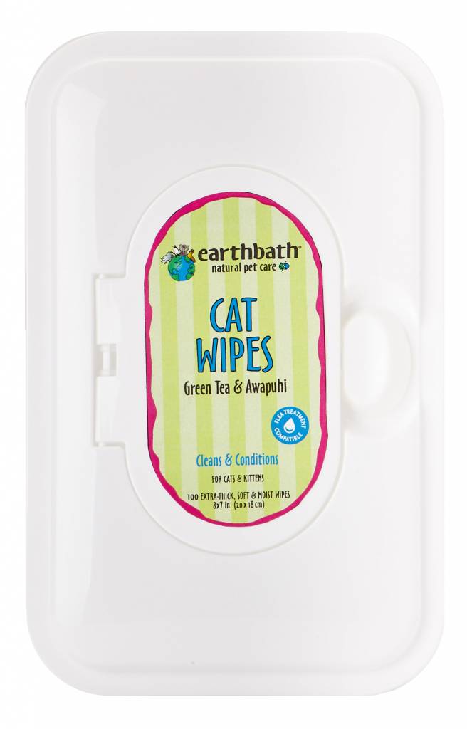 Earthbath Grooming Wipes for Cats 100 ct.