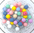 Easter BULK Round Silicone Beads--Easter Egg Mix