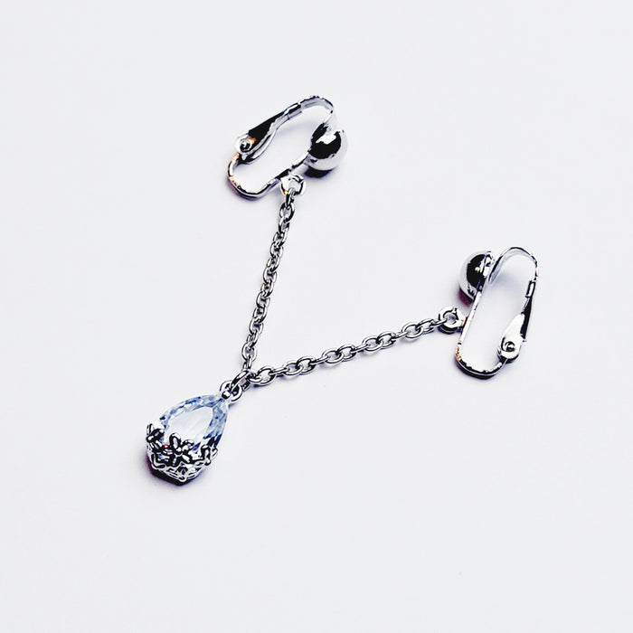 Labia Chain Dangle with Cubic Zirconia