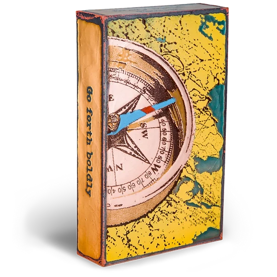 Llew - Spiritiles - Glass Over Copper - "Dreambound" #224