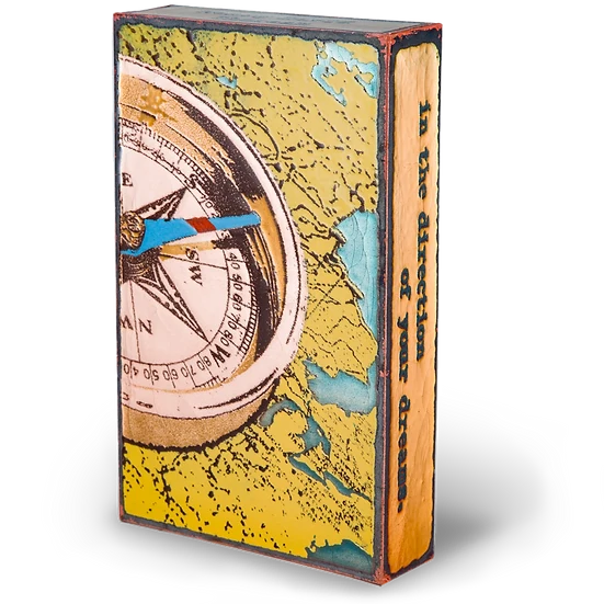 Llew - Spiritiles - Glass Over Copper - "Dreambound" #224