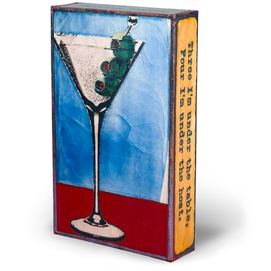 Llew - Spiritiles - Glass Over Copper - "Shaken" #151