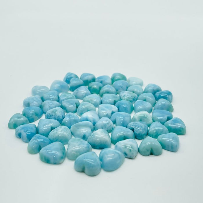 Mini Larimar Heart DIY Pendant Wholesale -Wholesale Crystals