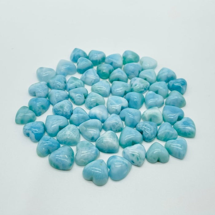 Mini Larimar Heart DIY Pendant Wholesale -Wholesale Crystals