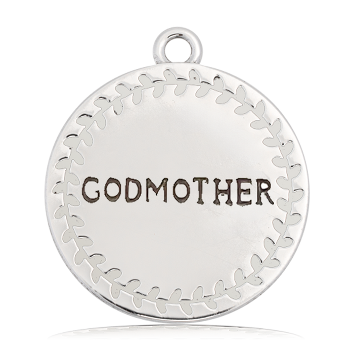 Moonstone Gemstone Bracelet with Endless Love Godmother Sterling Silver Charm