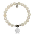 Moonstone Gemstone Bracelet with Today Tomorrow Forever Sterling Silver Charm