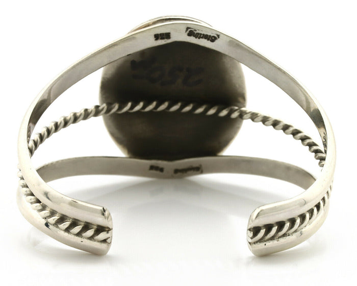 Navajo Bracelet .925 Silver Black Onyx Artist Native American C.90's