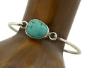 Navajo Bracelet .925 Silver Blue Arizona Turquoise Native American Artist C.90's