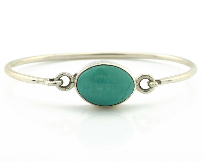 Navajo Bracelet .925 Silver Blue Arizona Turquoise Native American Artist C.90's