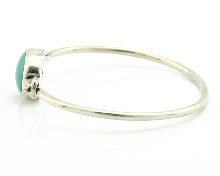 Navajo Bracelet .925 Silver Blue Arizona Turquoise Native American Artist C.90's