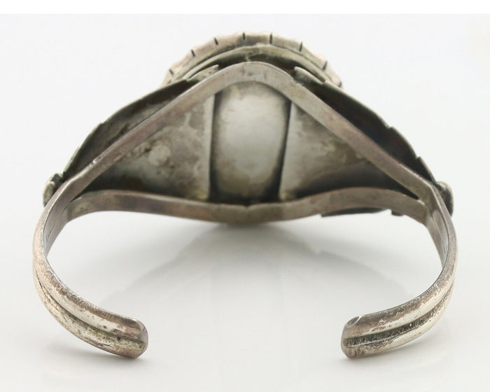 Navajo Bracelet 925 Silver Mine 8 Turquoise Native American Artist C.80's