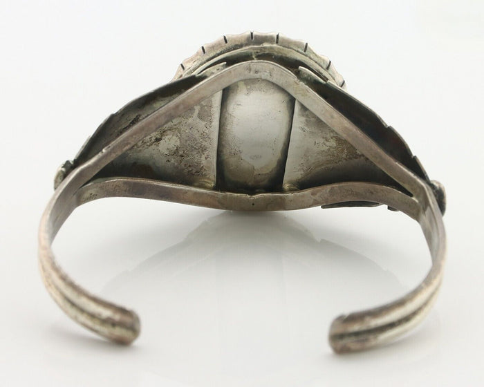 Navajo Bracelet 925 Silver Mine 8 Turquoise Native American Artist C.80's