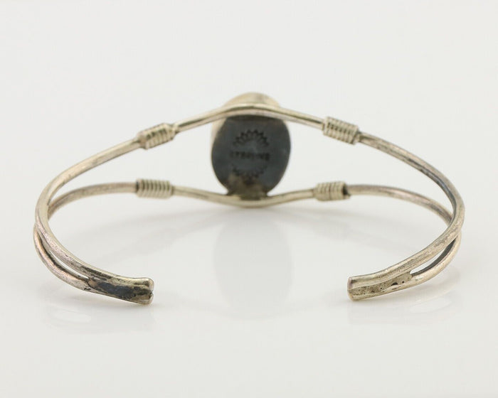 Navajo Bracelet 925 Silver Natural Blue Turquoise Native American C.80's