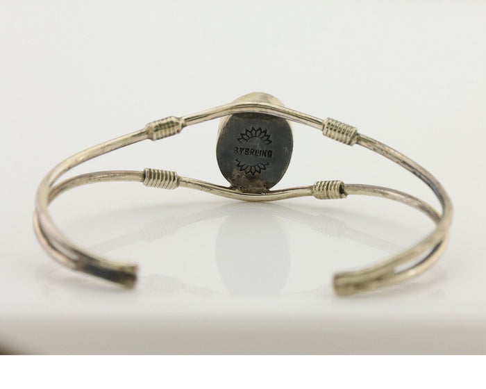Navajo Bracelet 925 Silver Natural Blue Turquoise Native American C.80's