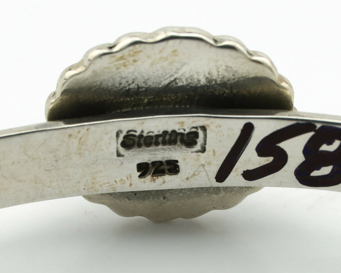 Navajo Bracelet .925 Silver Sleeping Beauty Turquoise Native American C.90's