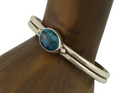 Navajo Cuff Bracelet 925 Silver Natural Blue Turquoise Native American C.80's