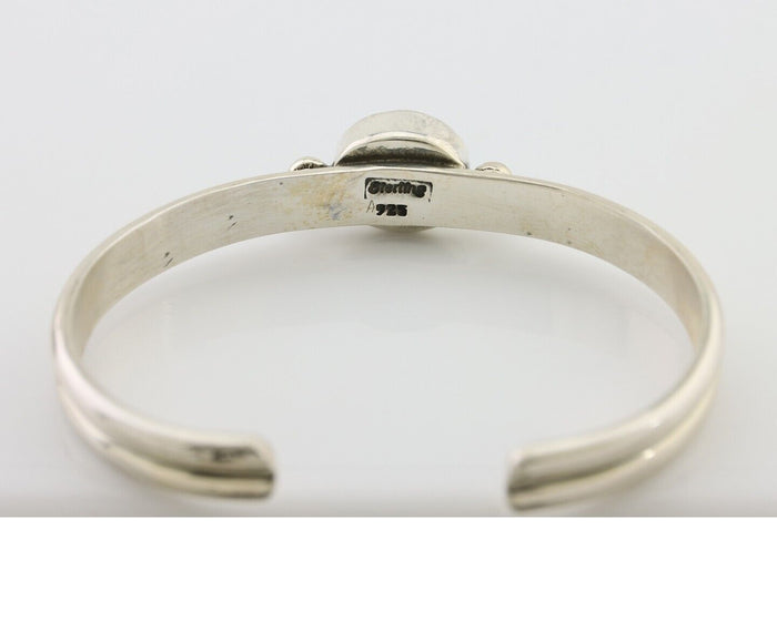 Navajo Cuff Bracelet 925 Silver Natural Blue Turquoise Native American C.80's