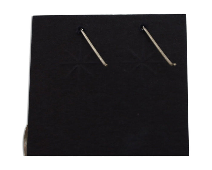 Navajo Earrings 925 Silver Natural Black Onyx Artist Signed T C.80's