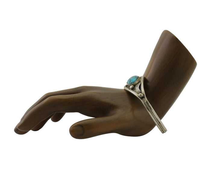 Navajo Handmade Bracelet 925 Silver Arizona Turquoise Native American C.80's