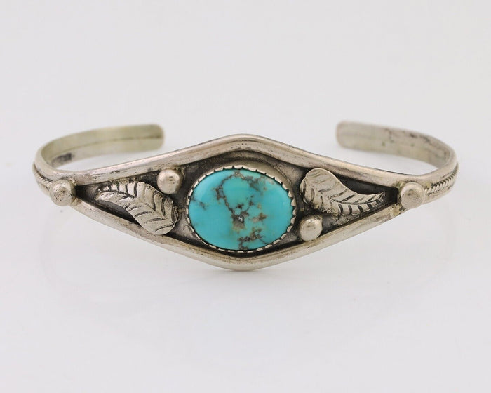 Navajo Handmade Bracelet 925 Silver Arizona Turquoise Native American C.80's