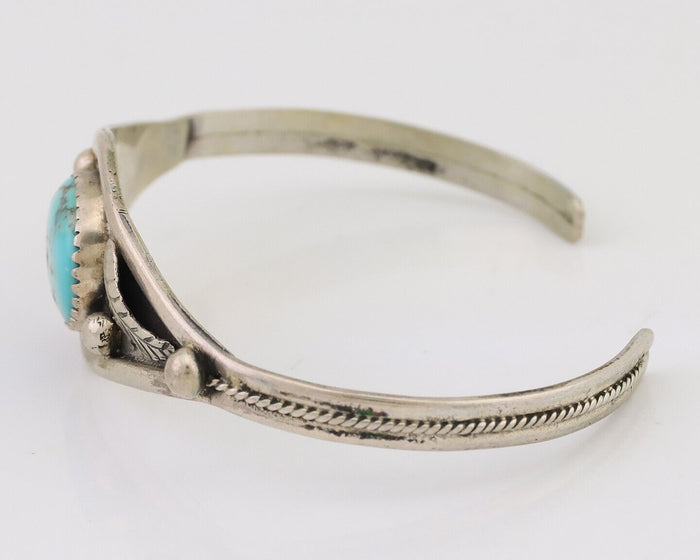 Navajo Handmade Bracelet 925 Silver Arizona Turquoise Native American C.80's