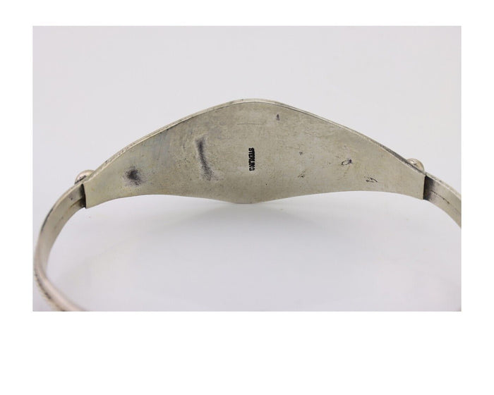 Navajo Handmade Bracelet 925 Silver Arizona Turquoise Native American C.80's