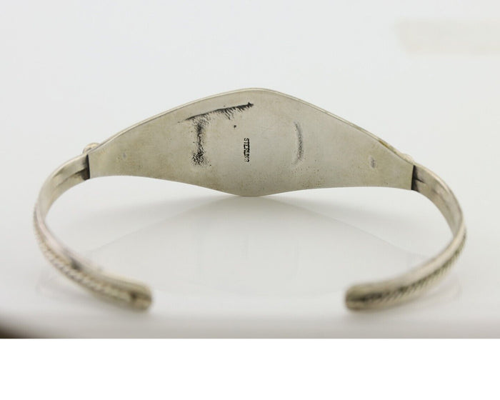 Navajo Handmade Bracelet 925 Silver Arizona Turquoise Native American C.80's