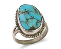 Navajo Handmade Ring 925 Silver Turquoise Native American Artist C.80's