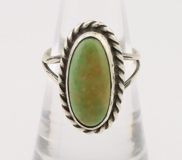 Navajo Handmade Ring 925 Silver Turquoise Native American Artist C.80's