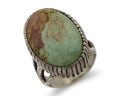 Navajo Handmade Ring 925 Silver Turquoise Signed Native American C.80's