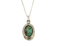 Navajo Necklace .925 Silver Kingman Turquoise Native American C.1980's