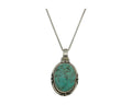Navajo Necklace 925 Silver Kingman Turquoise Native American C.80s