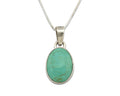 Navajo Necklace .925 Silver Kingman Turquoise Signed Gecko C.80's