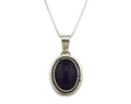 Navajo Necklace .925 Silver Natural Sugilite Apache Manufacturing C.80's