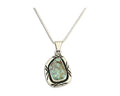 Navajo Necklace 925 Silver Spiderweb Turquoise Signed C Montoya C.80's