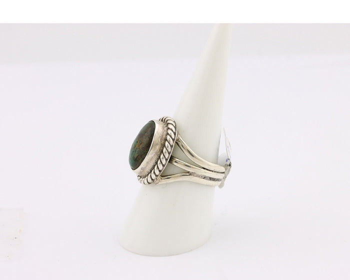 Navajo Ring 925 Silver Arizona Turquoise Native American Artist C.80's