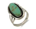 Navajo Ring .925 Silver Arizona Turquoise Native American Artist Handmade C.80's